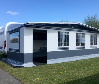 Auvent pour caravanes tractables armature en alu ø 32 mm