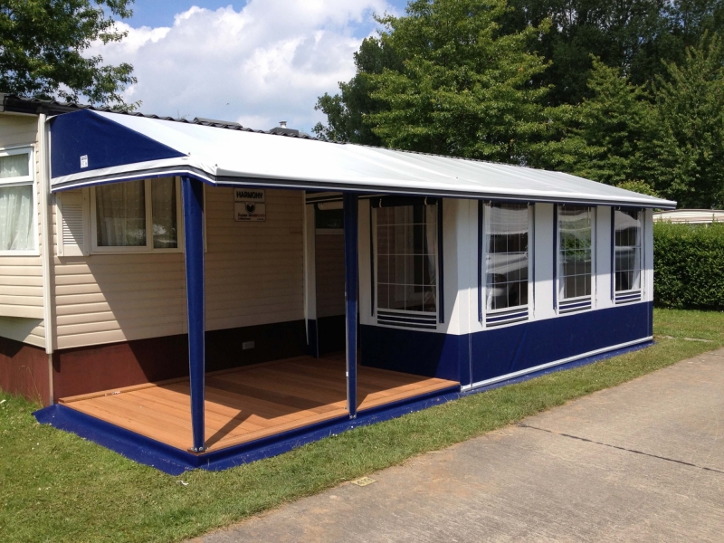 Voortenten voor stacaravans met profielframe