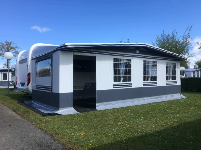 Voortenten voor trekcaravans alubuizen Ø 32 mm